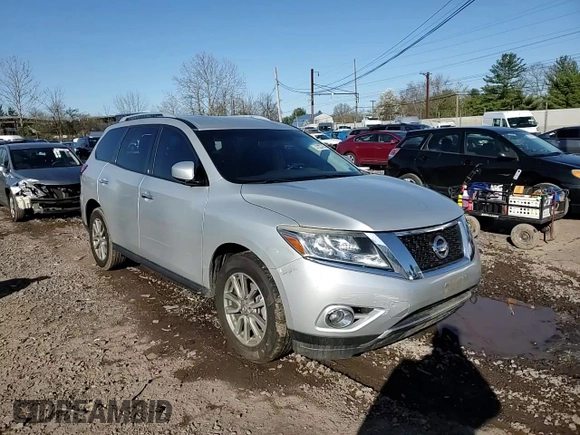 2016 Nissan Pathfinder Platinum with VIN 5N1AR2MM7GC634557, listed as a Copart auction lot 51820785 with 166,205 mi miles and Salvage Title. Bid and sale history available at carsss.com. Image 12.