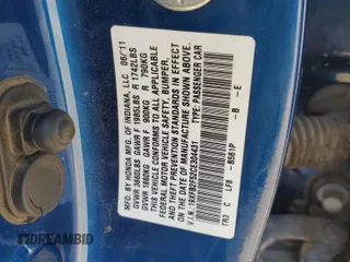 2012 Honda Civic LX с VIN 19XFB2F52CE304431, выставлен на аукционе Copart как лот 58135115 с пробегом 72 780 миль миль и Списание • Salvage title. История ставок и продаж доступна на DreamBid. Изображение 12.
