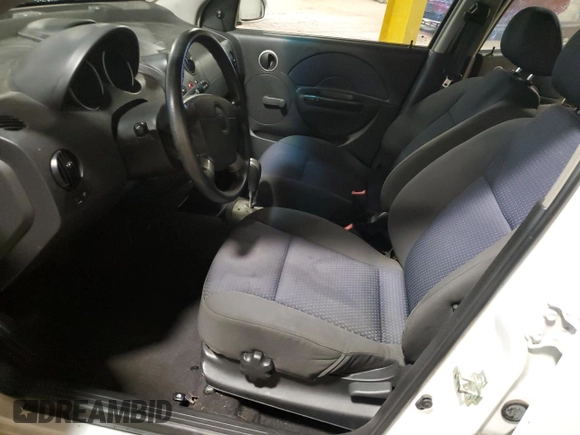 2007 Chevrolet Aveo LS with VIN KL1TD66677B778088, listed as a Copart auction lot 62846275 with Not provided miles and Salvage title. Bid and sale history available at DreamBid. Image 7.
