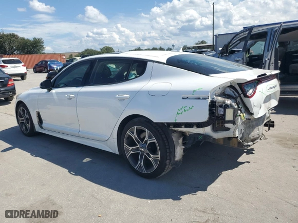 2021 Kia Stinger GT-Line with VIN KNAE15LA2M6087694, listed as a Copart auction lot 72122594 with 71,156 mi miles and Salvage Title. Bid and sale history available at carsss.com. Image 2.