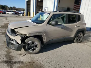 2016 Jeep Renegade Sport with VIN ZACCJAAT7GPE29276, listed as a Copart auction lot 43460375 with 130,826 mi miles and Salvage Title. Bid and sale history available at carsss.com. Image 1.