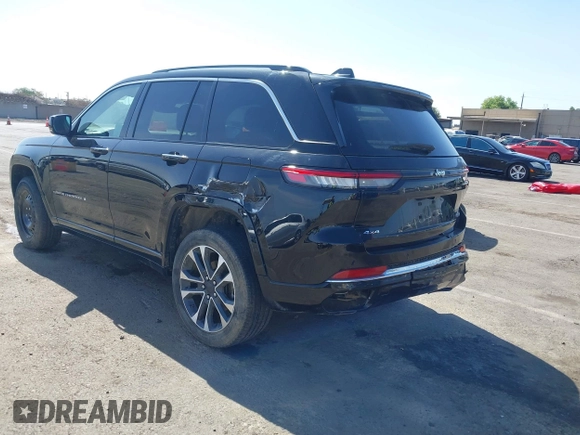 2022 Jeep Grand Cherokee Overland with VIN 1C4RJHDG1N8623744, listed as a IAAI auction lot 42554279 with 27,762 mi miles and . Bid and sale history available at DreamBid. Image 3.