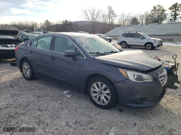 2017 Subaru Legacy Premium with VIN 4S3BNAF62H3002726, listed as a Copart auction lot 88799025 with 93,712 mi miles and Salvage Title. Bid and sale history available at carsss.com. Image 4.