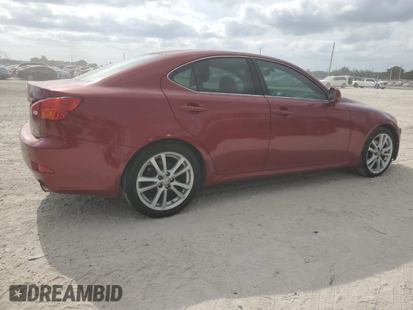 2006 Lexus IS 250 Manual with VIN JTHBK262165005368, listed as a Copart auction lot 54226295 with 182,659 mi miles and Clean Title. Bid and sale history available at carsss.com. Image 3.