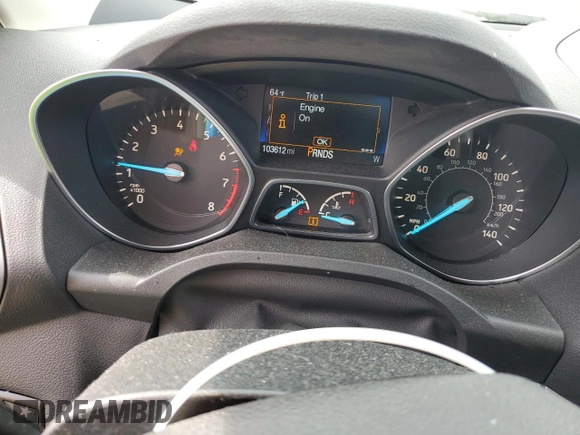 2017 Ford Escape S with VIN 1FMCU0F72HUE20557, listed as a Copart auction lot 48580395 with 103,612 mi miles and Salvage Title. Bid and sale history available at carsss.com. Image 9.