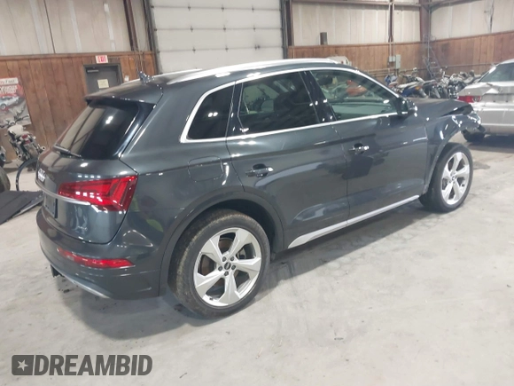 2021 Audi Q5 Premium Plus with VIN WA1BAAFY1M2003549, listed as a IAAI auction lot 41856989 with 40,415 mi miles. Bid and sale history available at carsss.com. Image 4.