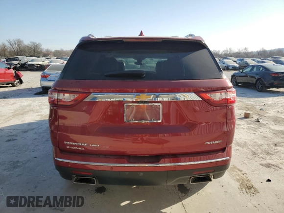 2020 Chevrolet Traverse Premier with VIN 1GNEVKKW3LJ215432, listed as a Copart auction lot 49143745 with 52,853 mi miles and Salvage title. Bid and sale history available at DreamBid. Image 6.