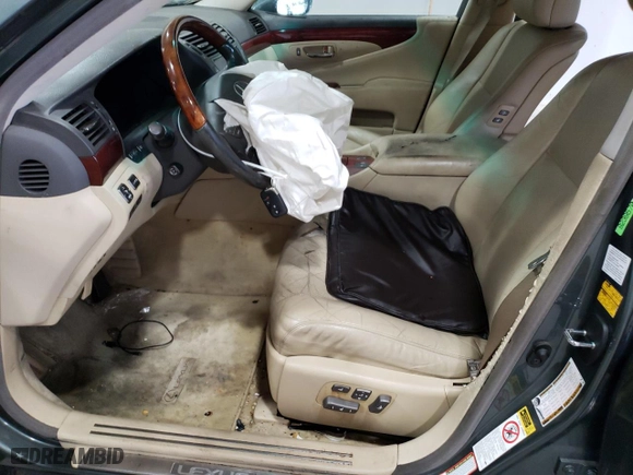 2007 Lexus LS 460 with VIN JTHBL46F775016694, listed as a Copart auction lot 72748744 with 164,374 mi miles and Salvage Title. Bid and sale history available at carsss.com. Image 7.