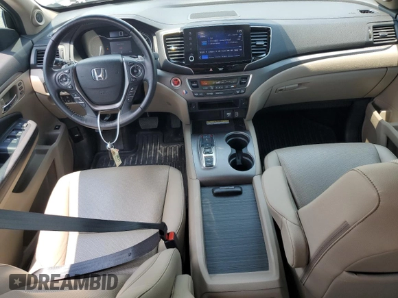 2023 Honda Ridgeline RTL-E with VIN 5FPYK3F7XPB027874, listed as a Copart auction lot 63771315 with 11,945 mi miles and Salvage title. Bid and sale history available at DreamBid. Image 8.