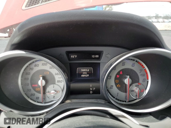 2016 Mercedes-Benz SLK 300 with VIN WDDPK3JA8GF115508, listed as a Copart auction lot 54140375 with 48,929 mi miles and Salvage title. Bid and sale history available at DreamBid. Image 9.