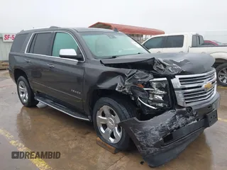 2016 Chevrolet Tahoe LTZ with VIN 1GNSCCKCXGR270150, listed as a IAAI auction lot 41444441 with 127,366 mi miles and . Bid and sale history available at DreamBid. Image 1.
