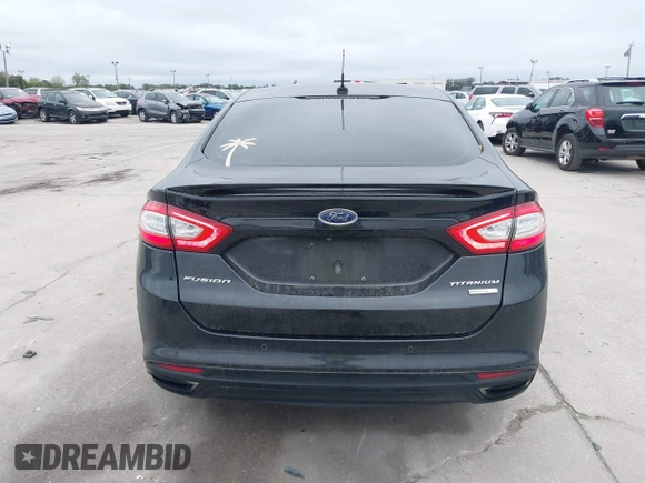 2016 Ford Fusion Titanium with VIN 3FA6P0D98GR355593, listed as a IAAI auction lot 41625532 with 97,638 mi miles and . Bid and sale history available at DreamBid. Image 16.