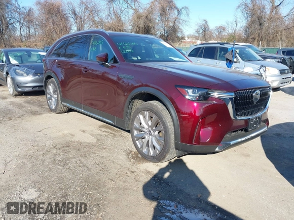 2024 Mazda CX-90 3.3 Turbo Premium Plus with VIN JM3KKEHD3R1143143, listed as a IAAI auction lot 41161865 with 15,686 mi miles. Bid and sale history available at carsss.com. Image 1.