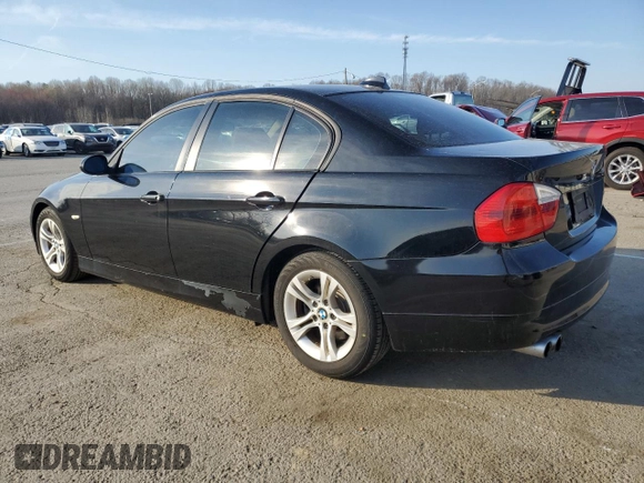 2008 BMW 3 Series 328i with VIN WBAVA37578NL58844, listed as a Copart auction lot 50843505 with 127,904 mi miles and Salvage Title. Bid and sale history available at DreamBid. Image 2.