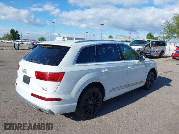 2017 Audi Q7 Premium with VIN WA1AAAF76HD019257, listed as a IAAI auction lot 42292549 with 55,067 mi miles and . Bid and sale history available at DreamBid. Image 4.