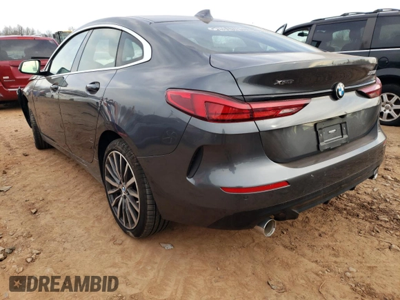 2021 BMW 2 Series 228i xDrive with VIN WBA73AK07M7H34429, listed as a Copart auction lot 37442713 with 7,287 mi miles and Salvage title. Bid and sale history available at DreamBid. Image 2.