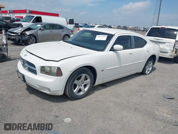 2010 Dodge Charger SXT with VIN 2B3CA3CV0AH165824, listed as a IAAI auction lot 42071499 with 203,013 mi miles. Bid and sale history available at carsss.com. Image 2.