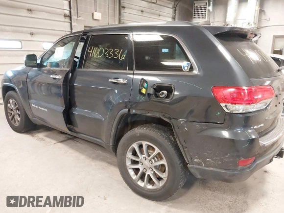 2015 Jeep Grand Cherokee Limited with VIN 1C4RJFBG5FC941811, listed as a IAAI auction lot 41003336 with 137,867 mi miles. Bid and sale history available at carsss.com. Image 6.