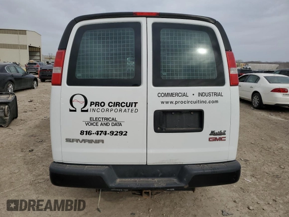 2017 GMC Savana Cargo z VIN 1GTW7AFF7H1291089, wystawiony jako Copart lot #49146145 z przebiegiem Nie podano mil oraz Szkody całkowita. Historia ofert i sprzedaży dostępna na DreamBid. Obrazek 6.