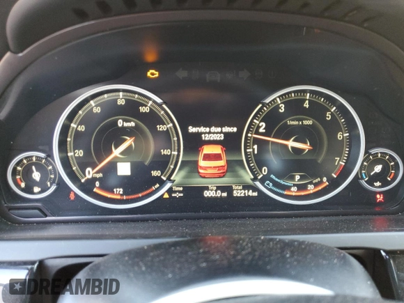 2014 BMW 7 Series ALPINA B7 with VIN WBAYE8C57ED780697, listed as a Copart auction lot 81614434 with 52,214 mi miles and Salvage Title. Bid and sale history available at carsss.com. Image 9.