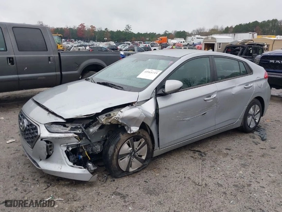 2020 Hyundai Ioniq Hybrid Blue with VIN KMHC65LC2LU225981, listed as a IAAI auction lot 40965219 with NaN miles. Bid and sale history available at carsss.com. Image 2.