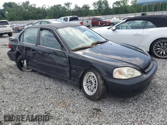 2000 Honda Civic LX z VIN 1HGEJ6670YL054677, wystawiony jako Copart lot #57126335 z przebiegiem 155 471 mil mil oraz Szkoda całkowita • Salvage title. Historia ofert i sprzedaży dostępna na DreamBid. Obrazek 4.