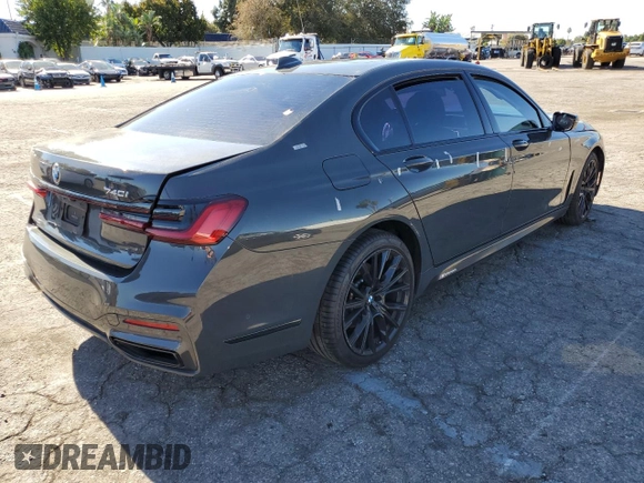 2020 BMW 7 Series 740i with VIN WBA7T2C00LCD39163, listed as a Copart auction lot 67325212 with 0 mi miles. Bid and sale history available at carsss.com. Image 3.