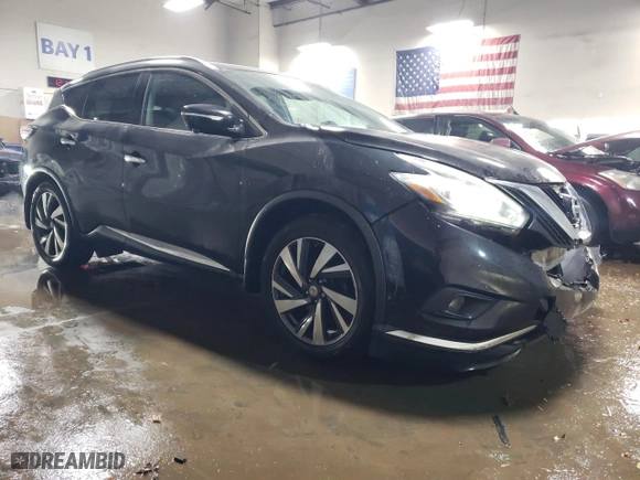 2015 Nissan Murano SL with VIN 5N1AZ2MHXFN276408, listed as a Copart auction lot 44534205 with 89,743 mi miles and Salvage Title. Bid and sale history available at carsss.com. Image 4.