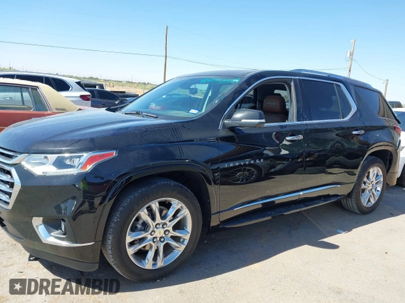 2021 Chevrolet Traverse High Country with VIN 1GNERNKW6MJ115896, listed as a IAAI auction lot 42152769 with 80,107 mi miles and . Bid and sale history available at DreamBid. Image 14.