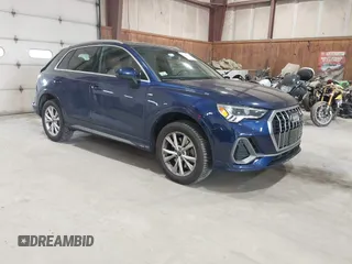 2021 Audi Q3 S line Premium Plus with VIN WA1EECF36M1061776, listed as a IAAI auction lot 42343842 with 40,521 mi miles and . Bid and sale history available at DreamBid. Image 1.