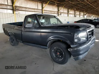 1993 Ford F-150 with VIN 2FTDF15NXPCA68030, listed as a Copart auction lot 75219374 with 0 mi miles and Salvage Title. Bid and sale history available at carsss.com. Image 4.