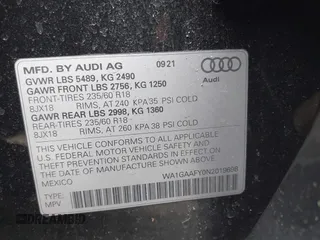 2022 Audi Q5 S line Premium z VIN WA1GAAFY0N2019698, wystawiony jako IAAI lot #41549059 z przebiegiem 24 105 mil mil oraz . Historia ofert i sprzedaży dostępna na DreamBid. Obrazek 9.