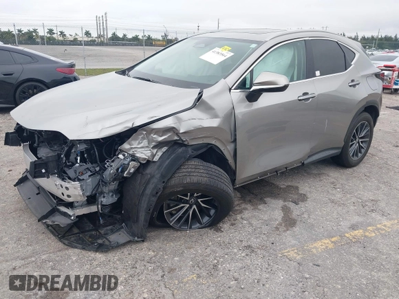 2024 Lexus NX 250 with VIN 2T2ADCAZ2RC014553, listed as a IAAI auction lot 41383564 with 8,403 mi miles and . Bid and sale history available at DreamBid. Image 2.