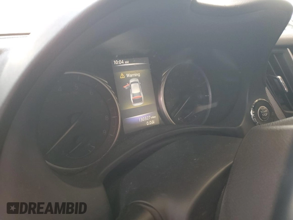 2015 Infiniti Q50 with VIN JN1BV7AP4FM335961, listed as a Copart auction lot 61829295 with 130,327 mi miles and Salvage title. Bid and sale history available at DreamBid. Image 9.