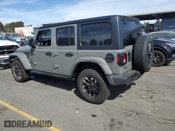 2023 Jeep Wrangler Willys Sport with VIN 1C4HJXDM6PW583932, listed as a Copart auction lot 75165174 with 7,624 mi miles and Salvage title. Bid and sale history available at DreamBid. Image 2.