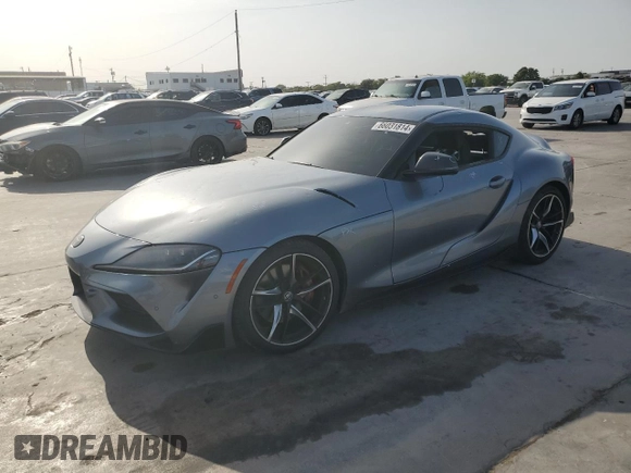 2022 Toyota GR Supra 3.0 with VIN WZ1DB0C07NW051721, listed as a Copart auction lot 66031814 with 39,170 mi miles and Clean Title. Bid and sale history available at carsss.com. Image 1.
