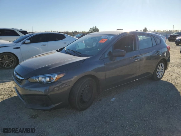 2020 Subaru Impreza with VIN 4S3GTAB69L3722549, listed as a Copart auction lot 41857695 with 0 mi miles and Salvage Title. Bid and sale history available at carsss.com. Image 1.