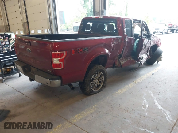2019 Ford F-150 XL with VIN 1FTFX1E46KKC60997, listed as a IAAI auction lot 42147634 with 99,878 mi miles and . Bid and sale history available at DreamBid. Image 4.