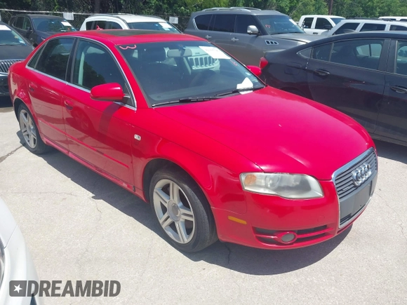 2007 Audi A4 2.0T with VIN WAUDF78E17A238885, listed as a IAAI auction lot 42255785 with 184,495 mi miles and . Bid and sale history available at DreamBid. Image 1.
