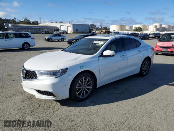 2020 Acura TLX w/Technology Pkg with VIN 19UUB1F53LA014074, listed as a Copart auction lot 48021675 with 39,445 mi miles and Salvage Title. Bid and sale history available at carsss.com. Image 1.