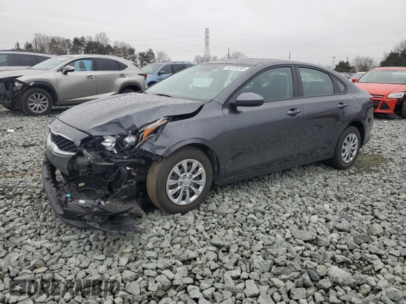 2021 Kia Forte LXS with VIN 3KPF24AD7ME393389, listed as a Copart auction lot 44128705 with 22,397 mi miles and Salvage title. Bid and sale history available at DreamBid. Image 1.