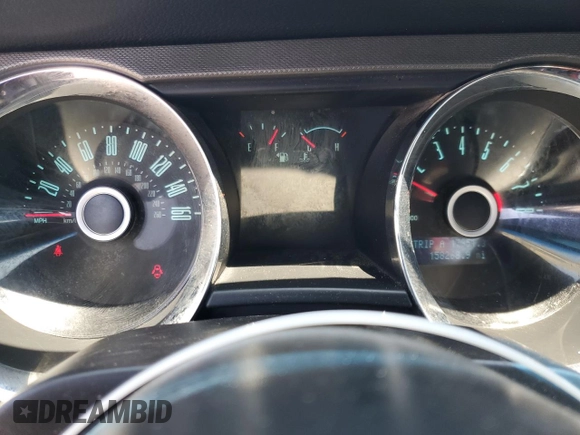 2014 Ford Mustang V6 with VIN 1ZVBP8AM1E5327826, listed as a Copart auction lot 57093825 with 158,268 mi miles and Salvage title. Bid and sale history available at DreamBid. Image 9.