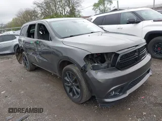 2017 Dodge Durango GT with VIN 1C4RDJDG9HC820788, listed as a IAAI auction lot 41941463 with 130,411 mi miles and . Bid and sale history available at carsss.com. Image 1.