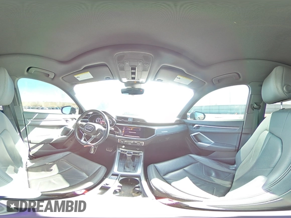 2020 Audi Q3 S line Premium Plus with VIN WA1EECF36L1040120, listed as a Copart auction lot 52399825 with 86,757 mi miles and Salvage title. Bid and sale history available at DreamBid. Image 15.