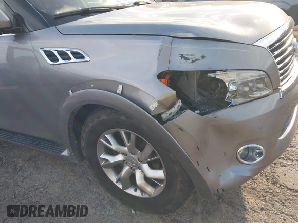 2011 Infiniti QX56 8-passenger with VIN JN8AZ2NC1B9301274, listed as a IAAI auction lot 41865441 with 221,759 mi miles. Bid and sale history available at carsss.com. Image 6.