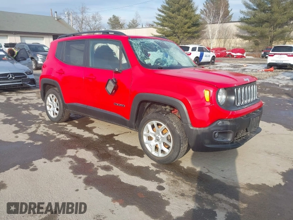 2017 Jeep Renegade Altitude with VIN ZACCJBBB7HPF99635, listed as a IAAI auction lot 41722246 with 64,749 mi miles and . Bid and sale history available at DreamBid. Image 1.