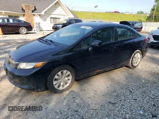 2012 Honda Civic LX z VIN 19XFB2F54CE046672, wystawiony jako Copart lot #59880595 z przebiegiem 209 284 mil mil oraz Czysty tytuł • Clean title. Historia ofert i sprzedaży dostępna na DreamBid. Obrazek 1.