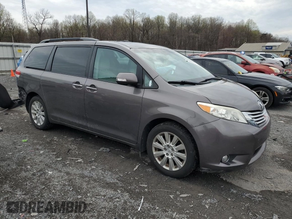 2013 Toyota Sienna XLE with VIN 5TDDK3DC9DS071069, listed as a Copart auction lot 51740015 with 170,277 mi miles and Salvage Title. Bid and sale history available at DreamBid. Image 4.