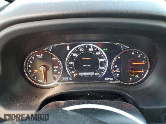 2021 GMC Acadia AT4 with VIN 1GKKNLLS2MZ168768, listed as a Copart auction lot 43810845 with 49,096 mi miles and Salvage Title. Bid and sale history available at DreamBid. Image 9.