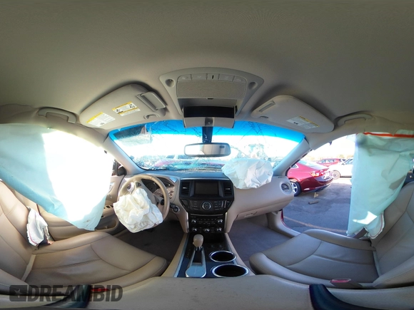 2015 Nissan Pathfinder SV with VIN 5N1AR2MN9FC625169, listed as a IAAI auction lot 40940937 with 68,555 mi miles and . Bid and sale history available at DreamBid. Image 18.